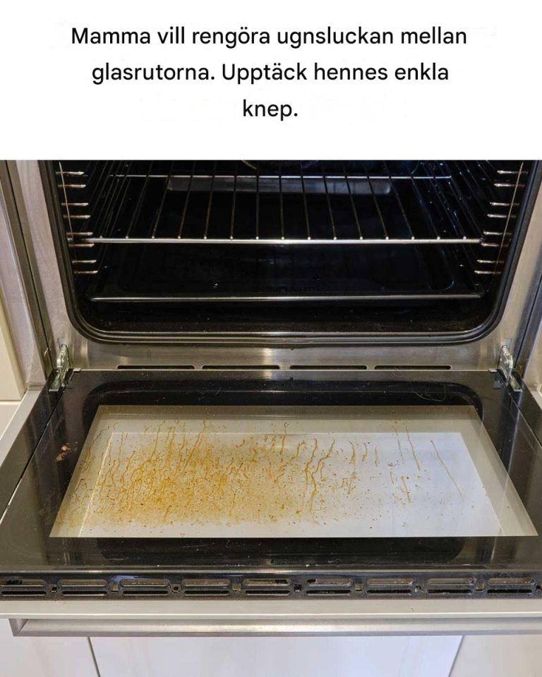 Ett enkelt knep för att rengöra glaset på ugnsluckan