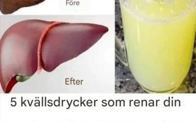 5 drycker att dricka före sänggåendet för att rena levern och bränna fett
