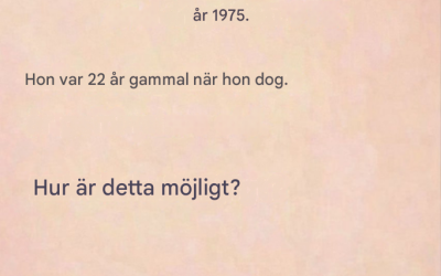 Riddle: Den här kvinnan föddes 1975