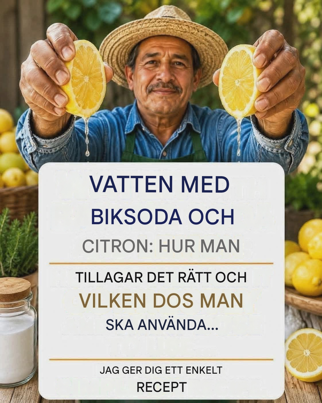 De flesta äldre över 60 vet inte detta om citronvatten och bakpulver